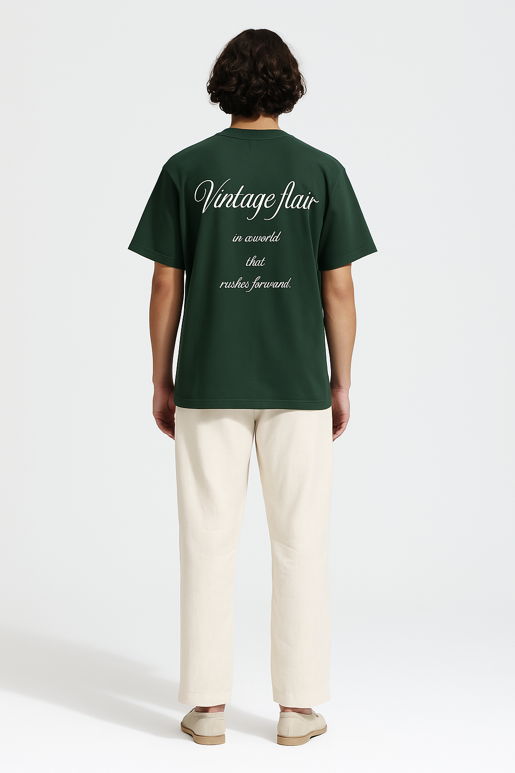 Vintage Flair Tee Green