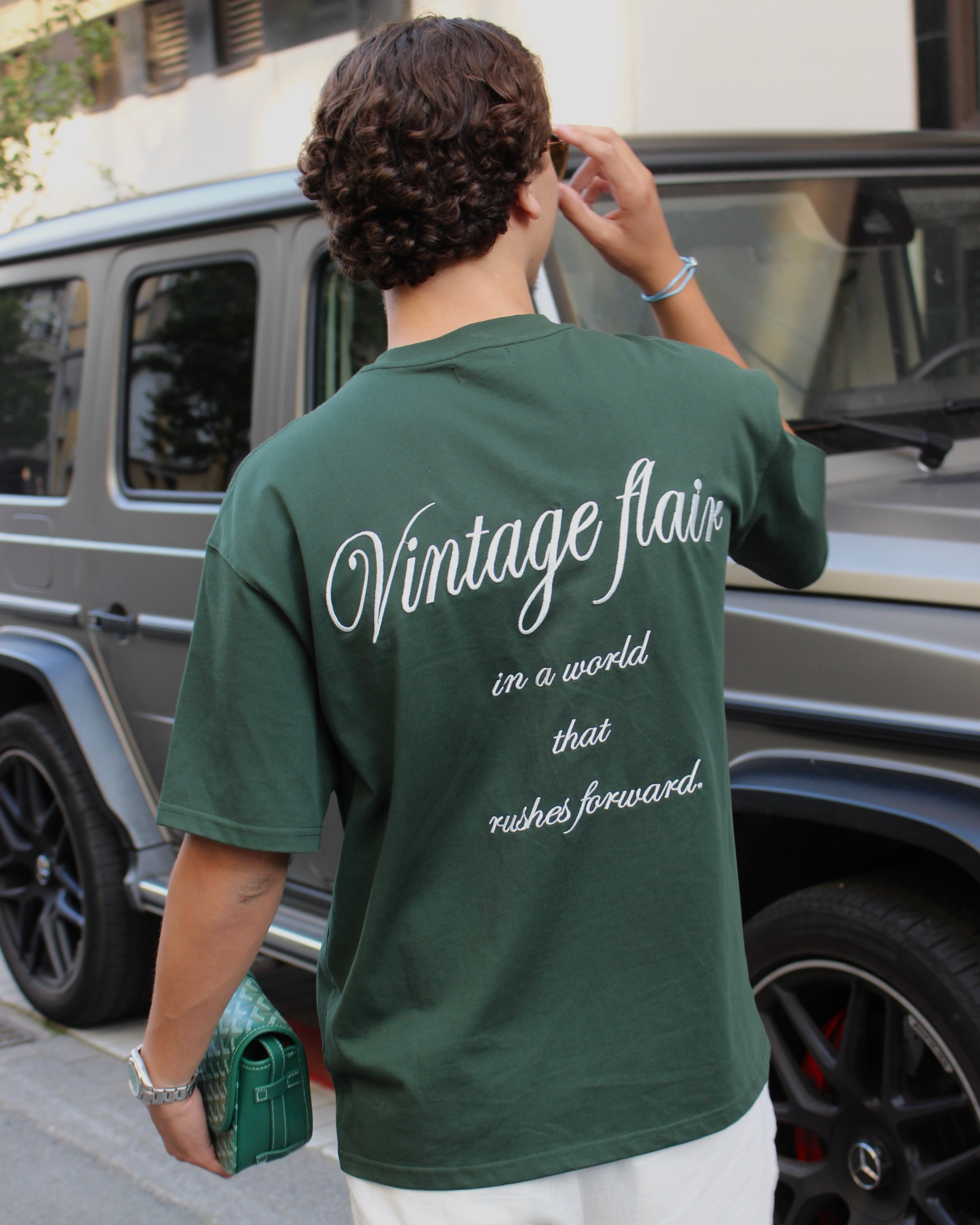 Vintage Flair Tee Green